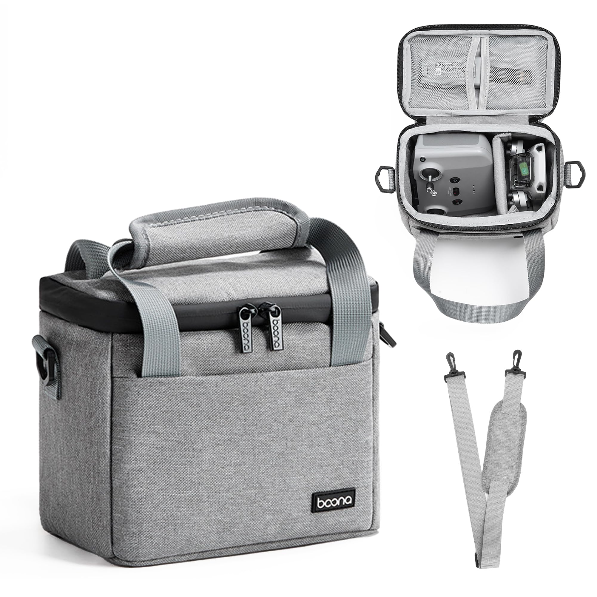 Linpr DJI Mini 4K/4/2 SE Travel Carrying Case, Portable Shoulder Bag for Drone & Controller Accessories, Waterproof Oxford Storage Bag with Strap