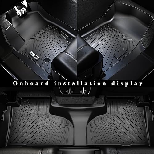 Miniatura 10 de WAYIDSS Alfombrillas y tapete para maletero para Chevrolet Tahoe 2021-2024 (solo se adapta a 7 asientos) con asientos de cubo de segunda filaGMC