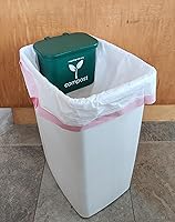 Vista 2 de Pequeño contenedor de compost verde para colgar en el contenedor de basura de cocina