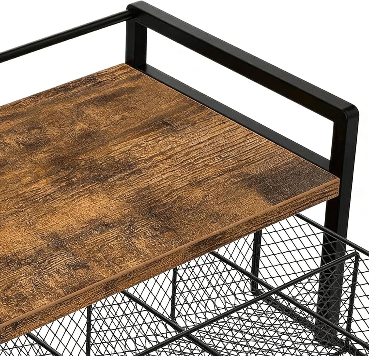 Tea Bag Holder, Rustic Vintage Anti-Slip Container for Home, Dorm, Apartment, Bar, Meditation Room, Counter & Living Room Tea Station