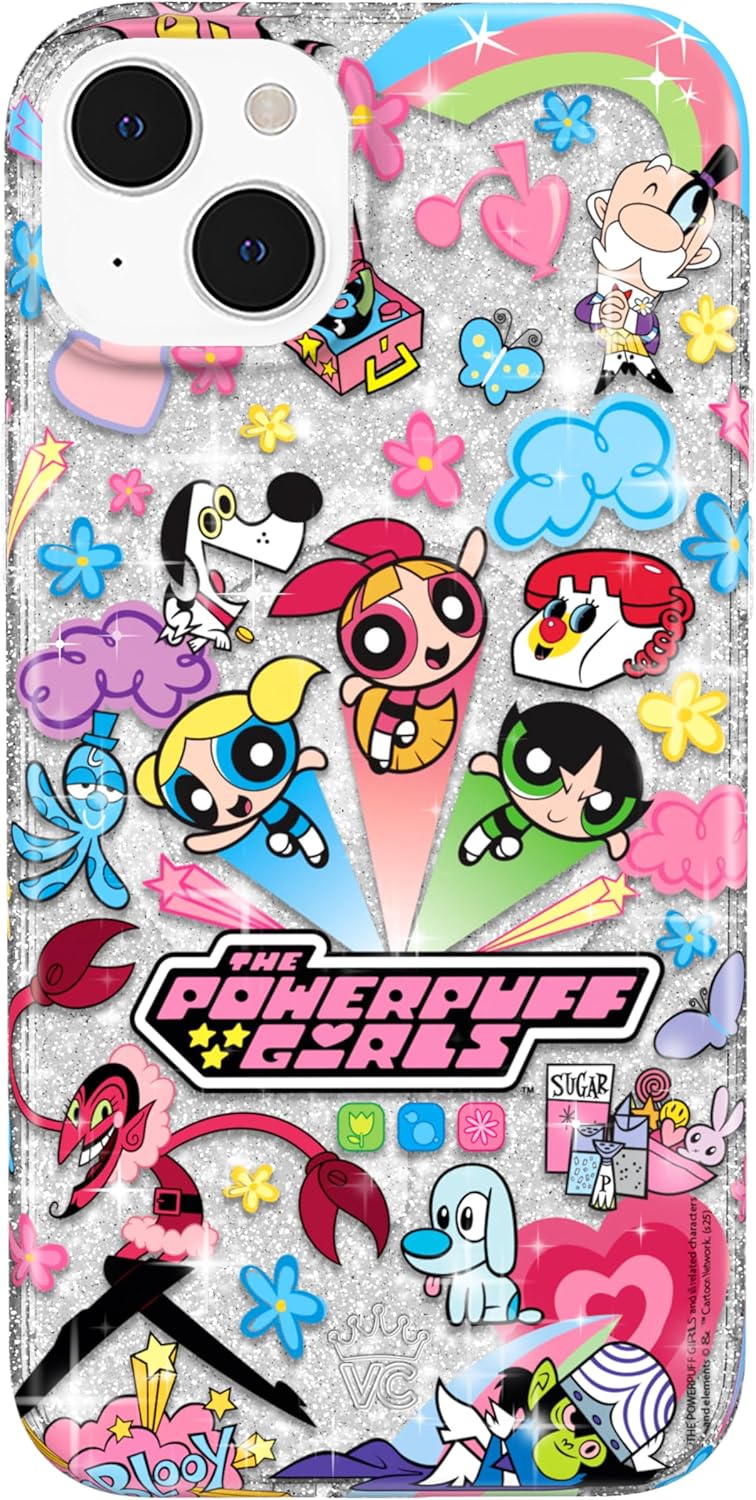 VELVET CAVIAR x The Powerpuff Girls for iPhone 13 Case - Compatible with MagSafe [10 ft Drop Tested] - Girly Cute Phone Cover (Girl Power Glitter)