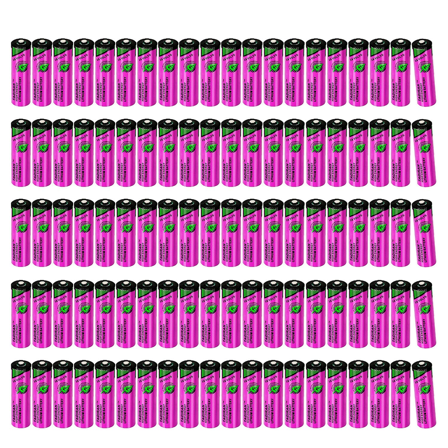 100 Pack TL-5903 SL-360 3 6V 2400mAh AA PLC Battery for Tadiran TL-5903 SL-360 S7-400 ER14500 ER14505 TL-2100