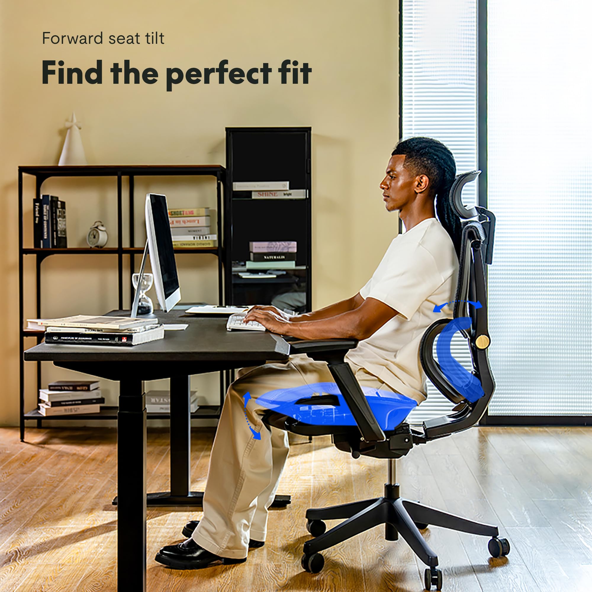 Amazon.co.jp: FLEXISPOT C7B-Air エルゴノミックオフィスチェア 