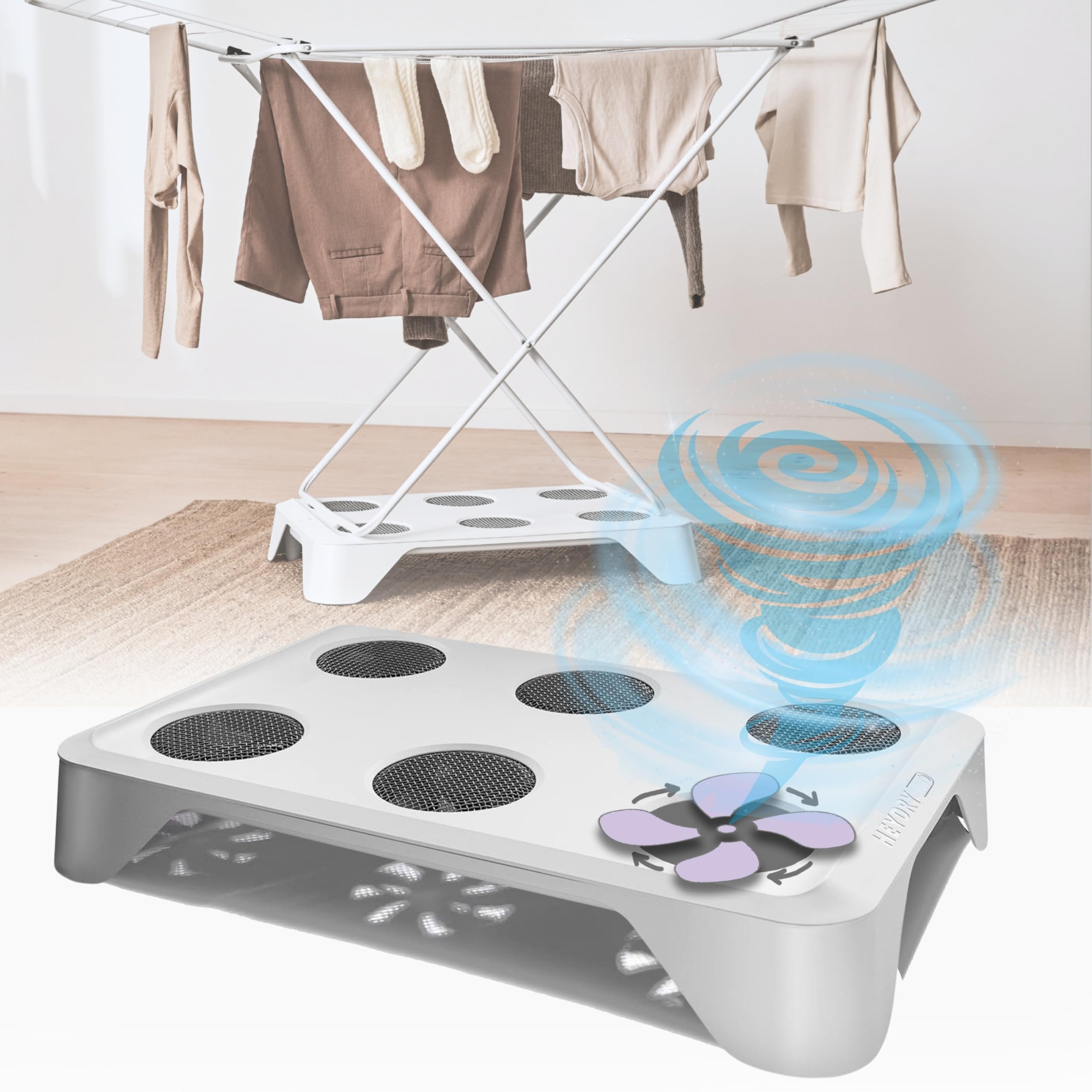 Tragbarer Wäschetrockner Für Reisen | Mit Föhn-Aufsatz Für Schnelles Trocknen