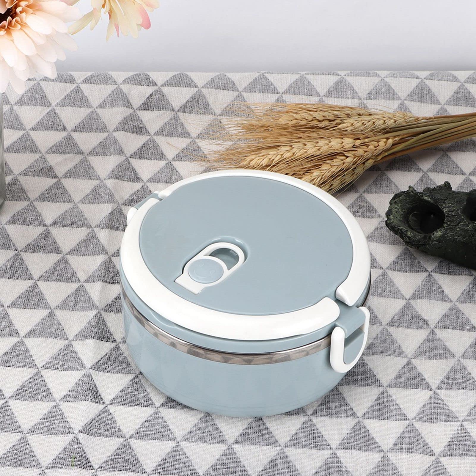 SePkus Fiambrera, Fiambrera Bento Portátil De Acero Inoxidable Fiambrera Térmica De Acero Inoxidable 304 para La Cocina Casera 1 X Fiambrera