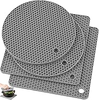 Vista 11 de Tapete de silicona para ollas, soportes de silicona para ollas y sartenes calientes. Tapetes resistentes al calor para mesas, manteles individuales