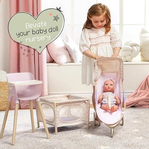 Miniatura 6 de LullaBaby Muñecas gemelas realistas de 14 pulgadas - Tonos de piel claros y ojos azules - Cuerpos suaves y trajes extraíbles - Accesorios para