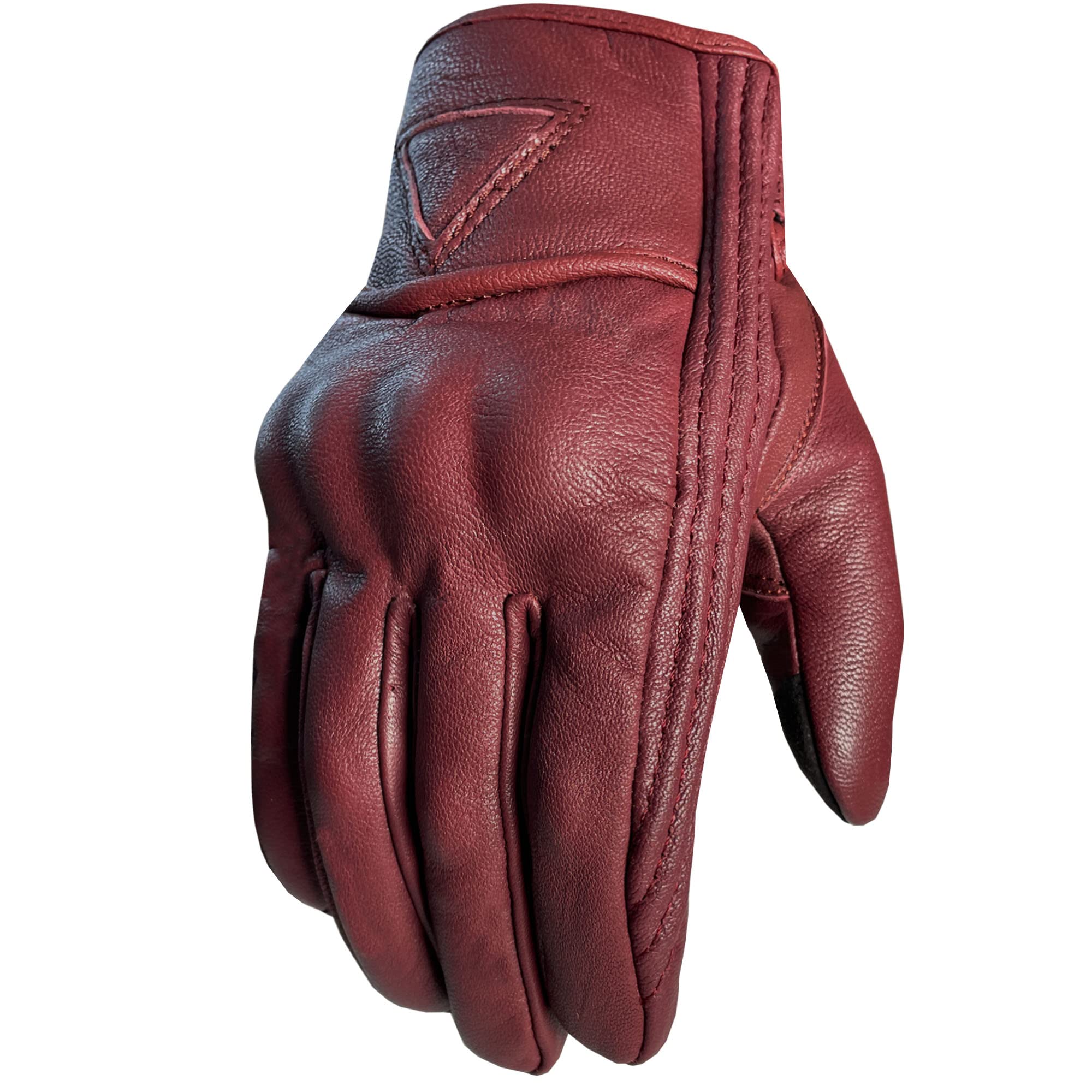 Men's Premium Leather Street Motorcycle Protective Cruiser Biker Gel Gloves
