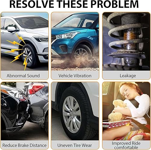 Miniatura 4 de Caiman Amortiguador ATV delantero izquierdo derecho reemplazo para 2001-2005 Yamaha Raptor 660 YFM660R 700 choque delantero