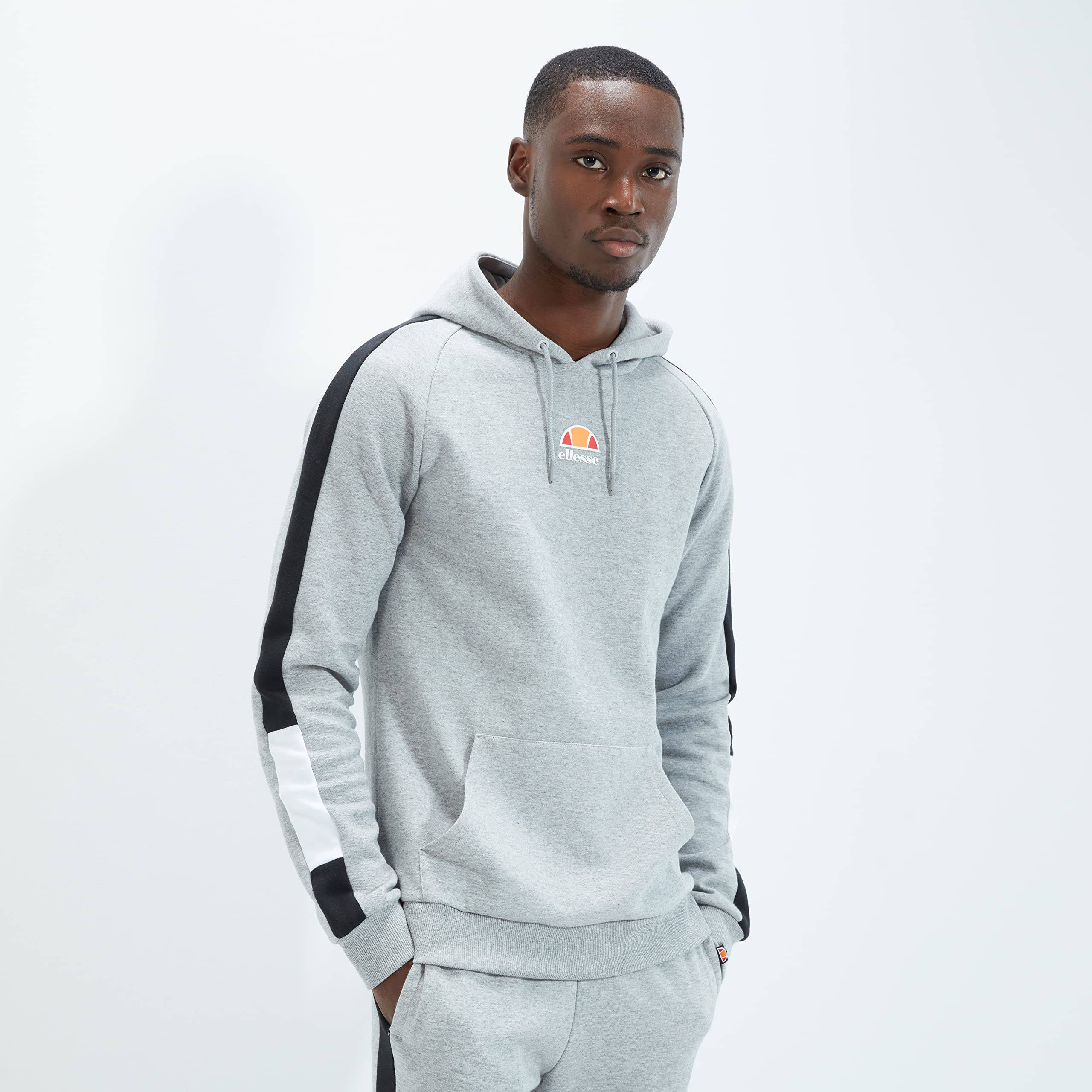 ellesse Men's Falun T Shirt, Grey Marl, M UK