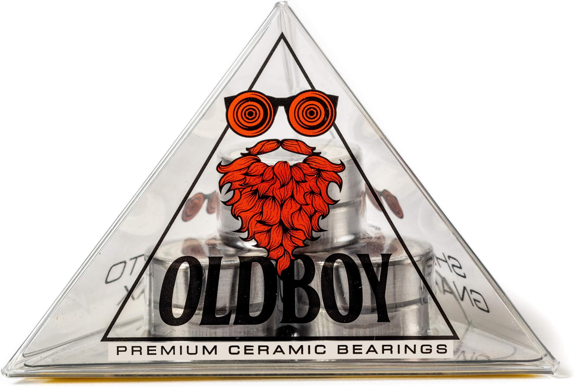 Oldboy Ceramic Skateboard Bearings, Set of 8 Bearings for Skateboards, Longboards, Inline Skates, Rollerblades, Super Lube Ball Bearings, Skateboard Accessories (608RS ZrO2 at 8 x 22 x 7 mm)