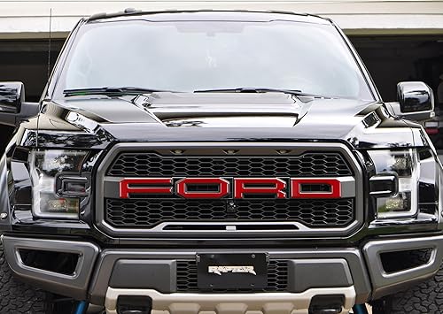 Miniatura 6 de TufSkinz  Superposiciones de letras para parrilla delantera - Compatible con Raptor 2015-2020 - Kit de 4 piezas