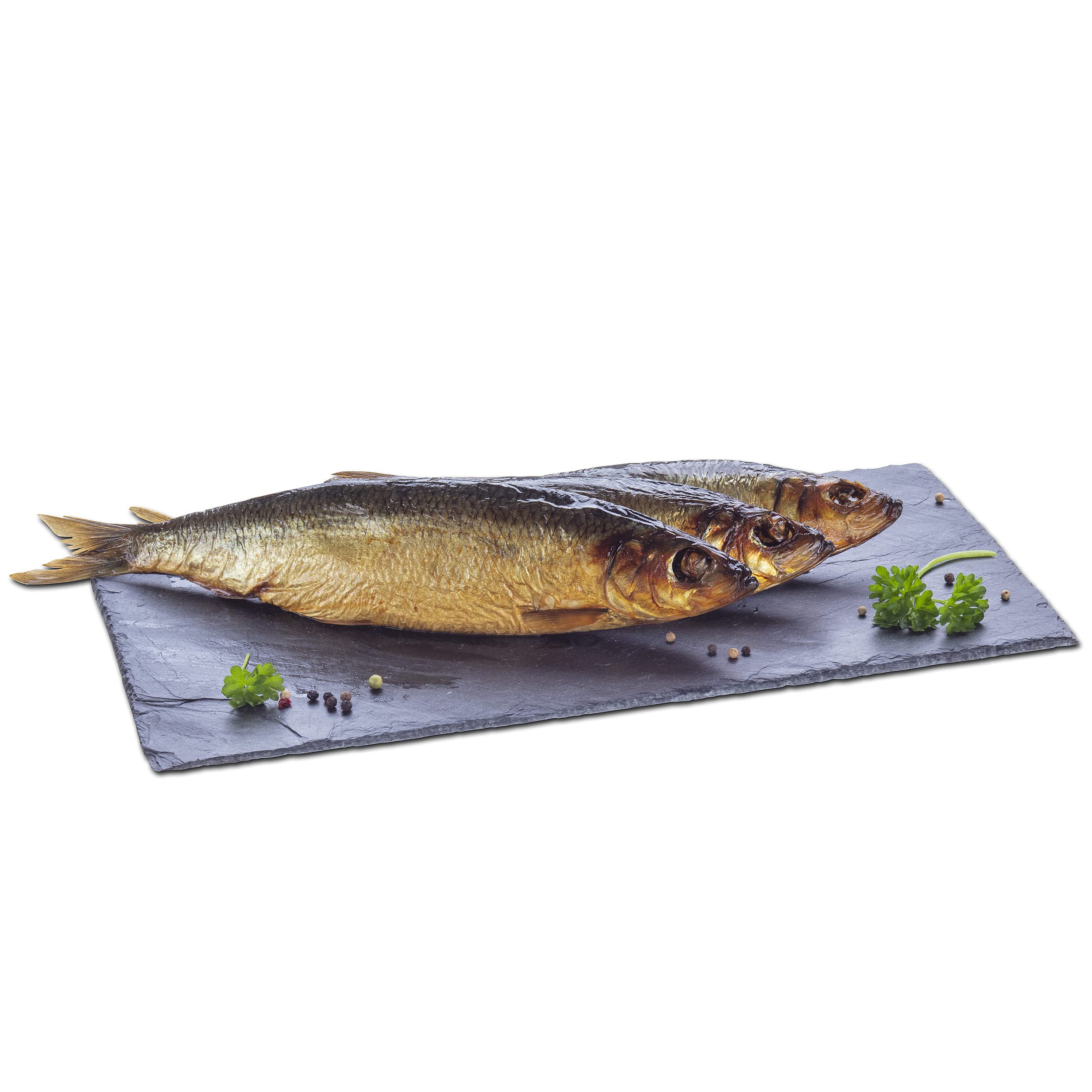 GreetFish Bücklinge, über Buchenrauch geräuchert, mild gesalzen, 1000g