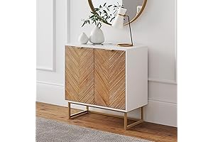Nathan James Wood Modern Entryway Cabinet: Perfect Storage Solution