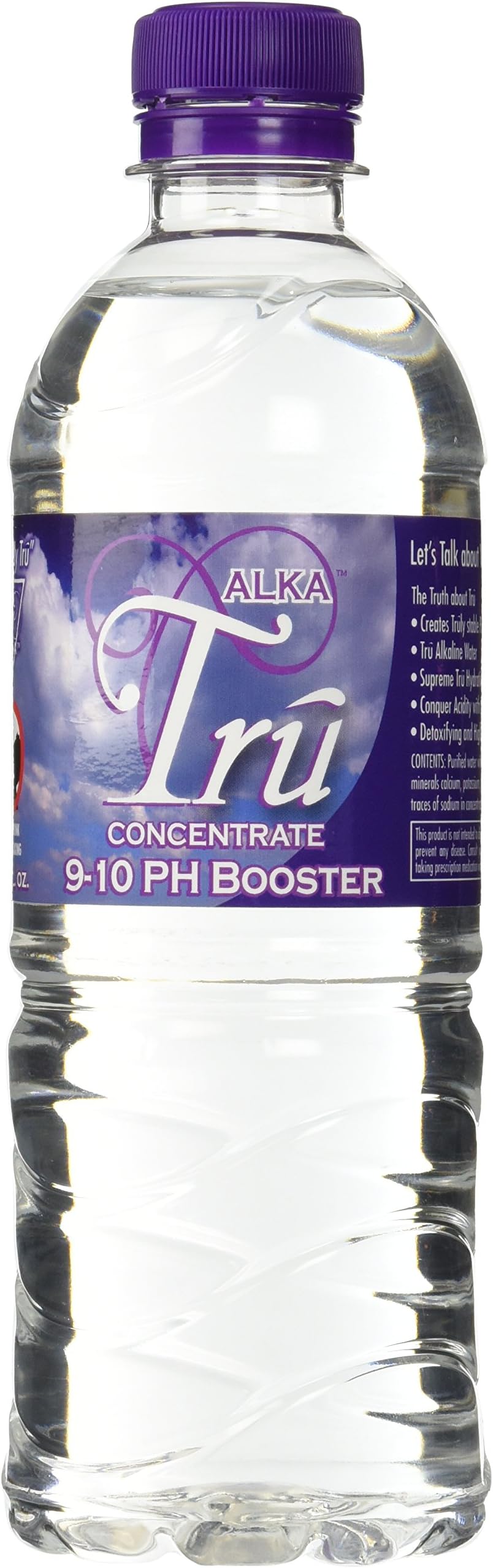 Trualka Ph Booster Stable Concentrate 16.9oz with Negative Ions (Orp), [Converts 5 Gallon Water Jugs to 9-10ph]