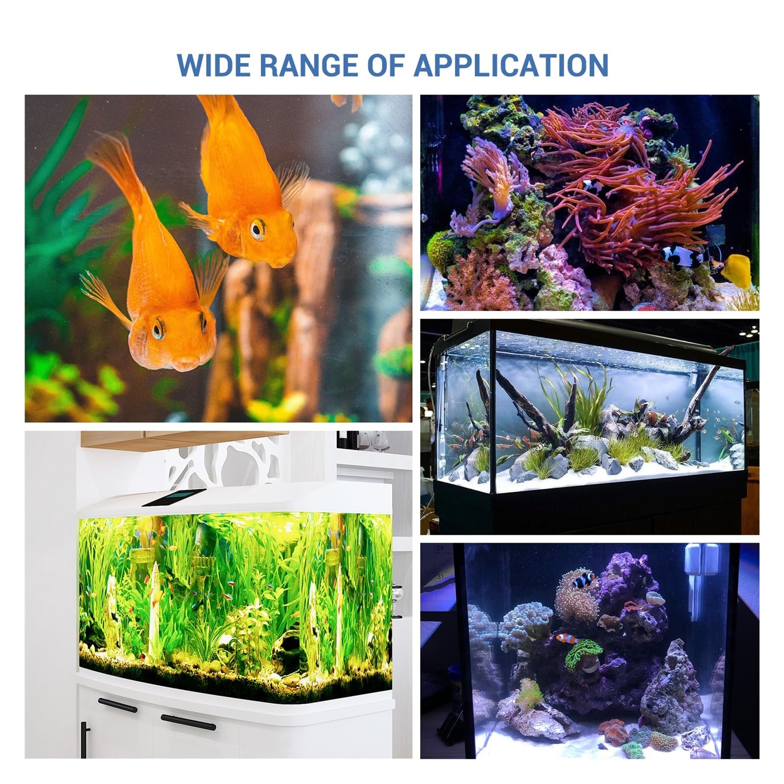 Enfriador de Acuario, Enfriador de Acuario, Pantalla LCD, de enfriamiento de Tanque de Peces silencioso, 40L for Peces, Agua, Hierba, Cultivo de camarones de Coral(20L)
