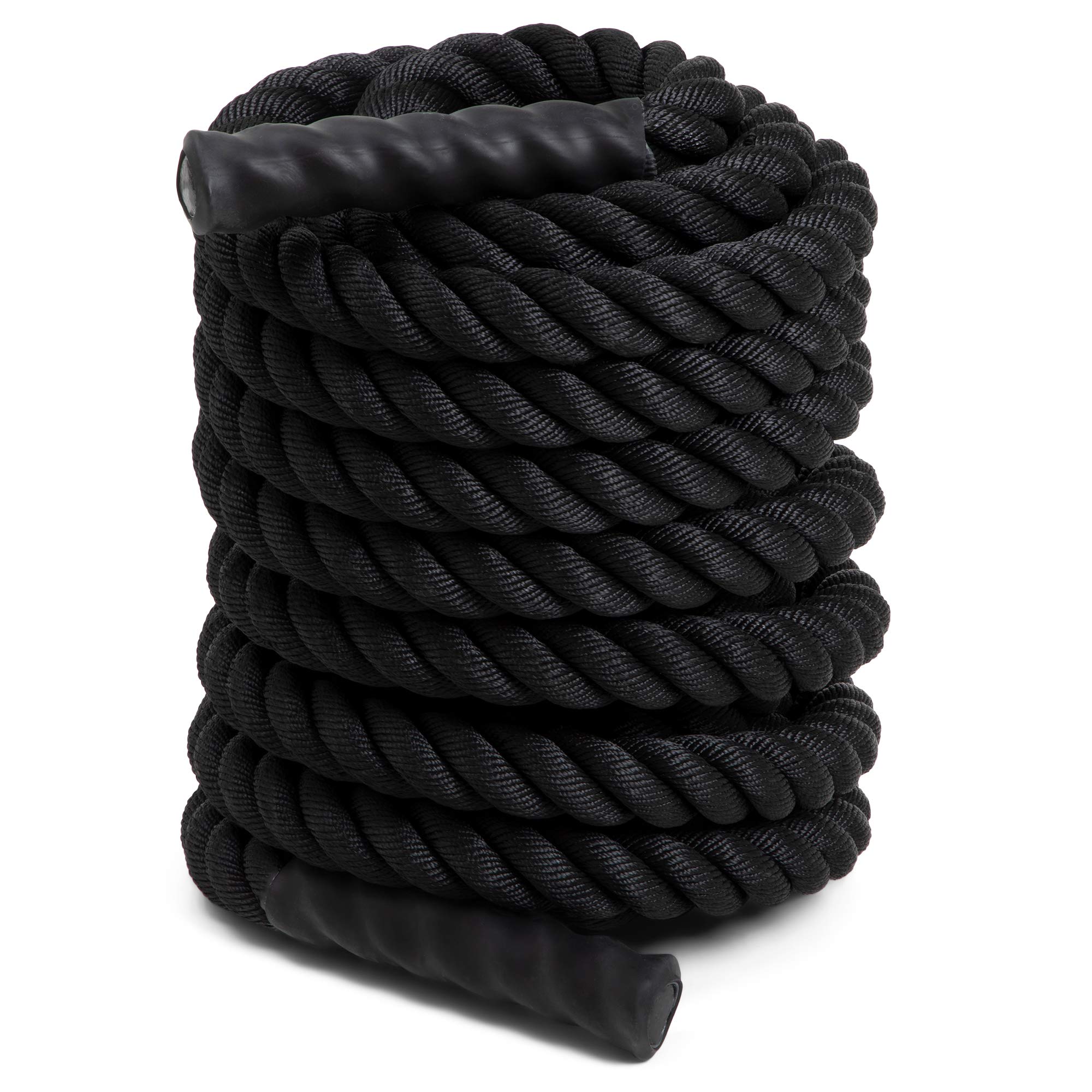 Champion Sports Heavy Training Rope: Rhino Poly Strength & Conditioning Heavy Gym Battle Ropes - Cardio, Cross Training, Weight Training & Crossfit