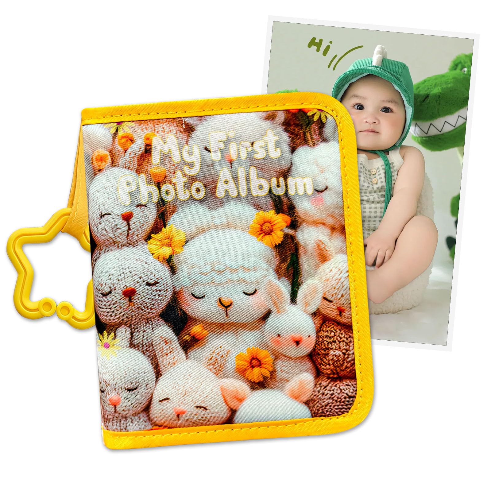 ABCKEY Baby's My First Family Album Baby Photo Albums Soft