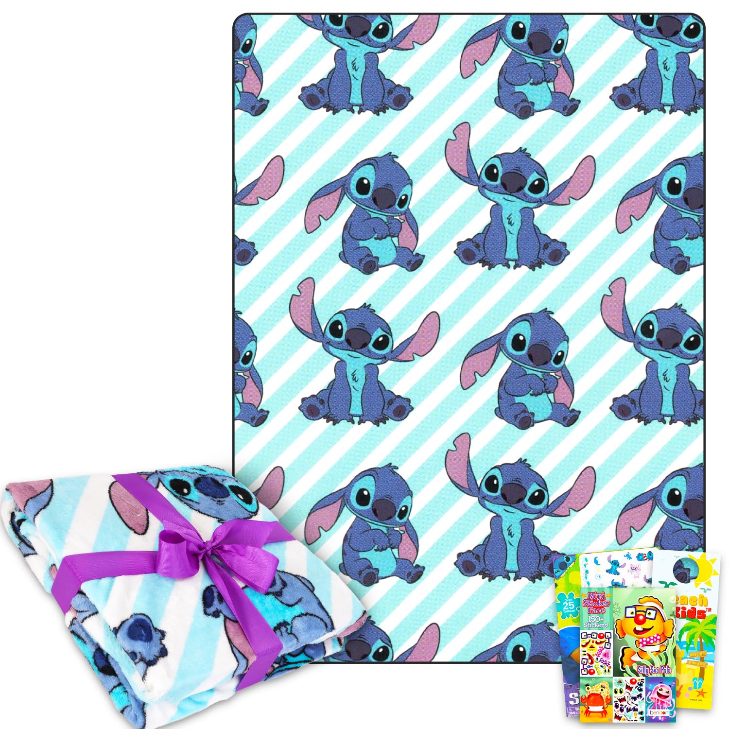Plaid Lilo et Stitch en polaire pour lit enfant et soirées cinéma en famille