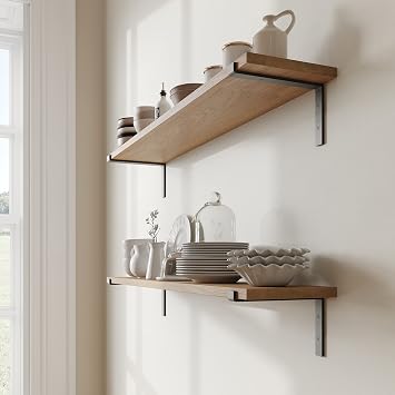 RCH Hardware BK-IR810Z-235 Iron Z Shelf Bracket, 9.3 Inch, Black