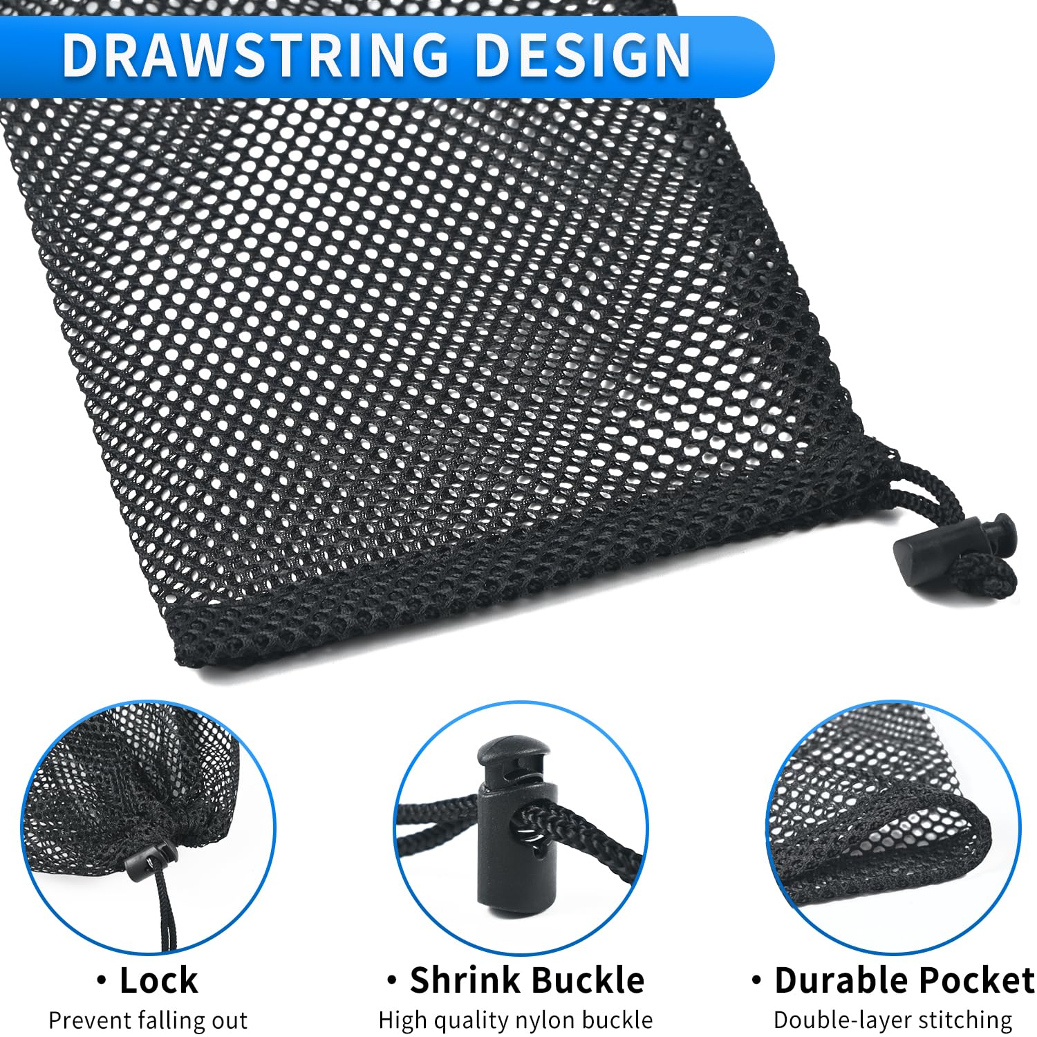 Amazon.com: BOJITEXS 10 Pcs Mesh Drawstring Bag 6