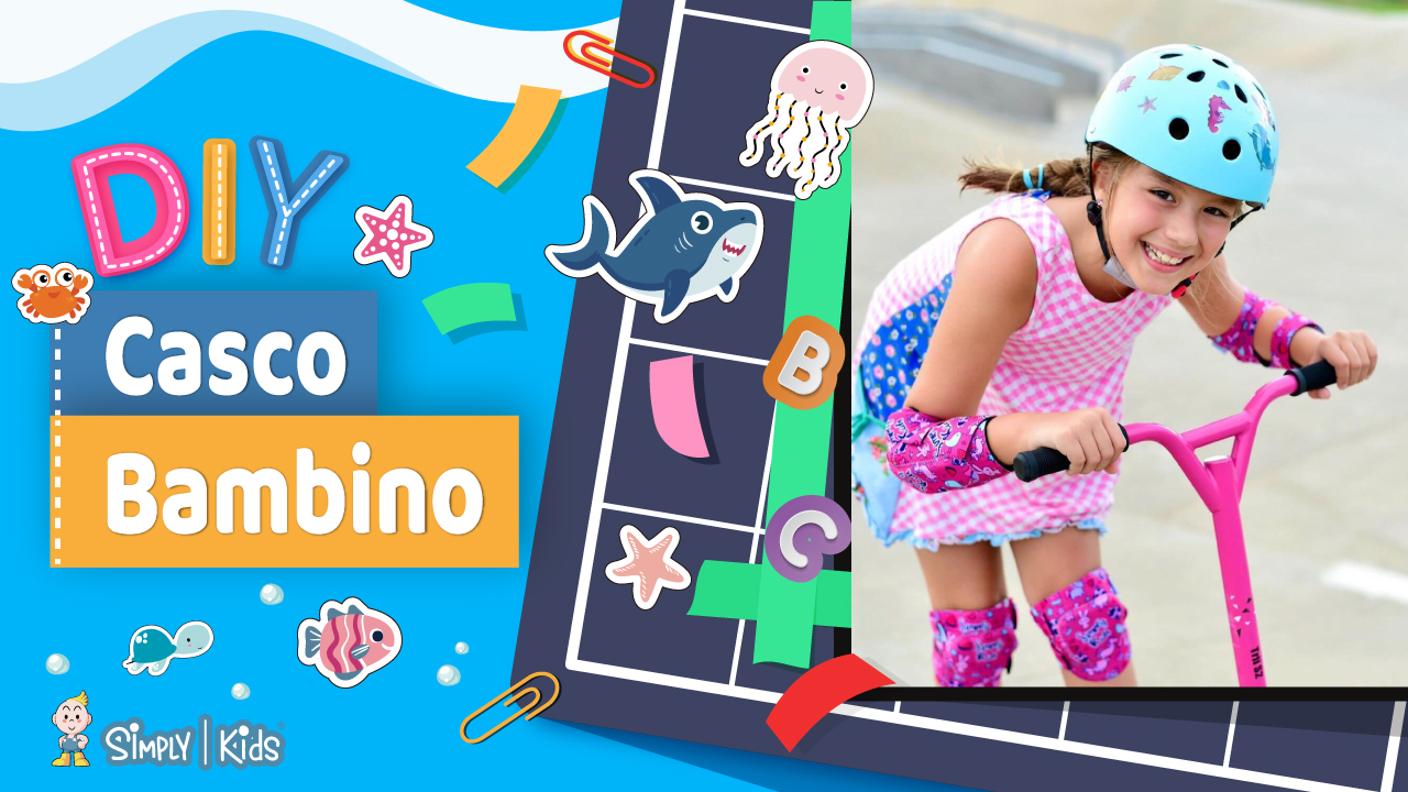 Casco Bici Simply Kids Con Adesivi DIY - Certificato CPSC/CE, Per Bambini 1-14 Anni - Foto 3