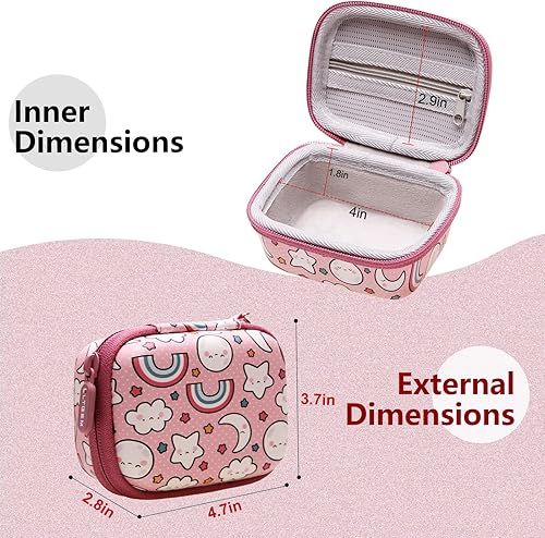 Miniatura 3 de LTGEM - Funda para cámara infantil SecktonDesuccusPROGRACERindolGKTZDylantoOZMININE CUBE para niños, cámara digital para niños, caja de