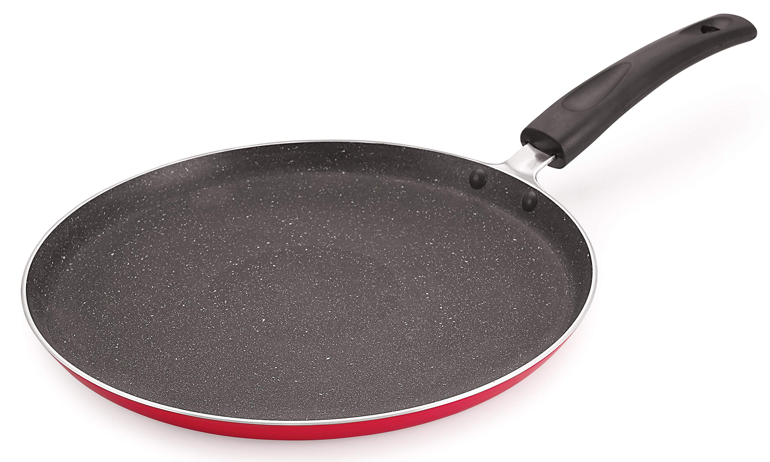 Nirlon Ruby Granite Non Stick Aluminium Gas & stovetops Friendly Flat Dosa Tawa 26cm Color-Red(Ruby_Granite_Flat_Tawa26cm) (B095M5185Q) Amazon Price History, Amazon Price Tracker