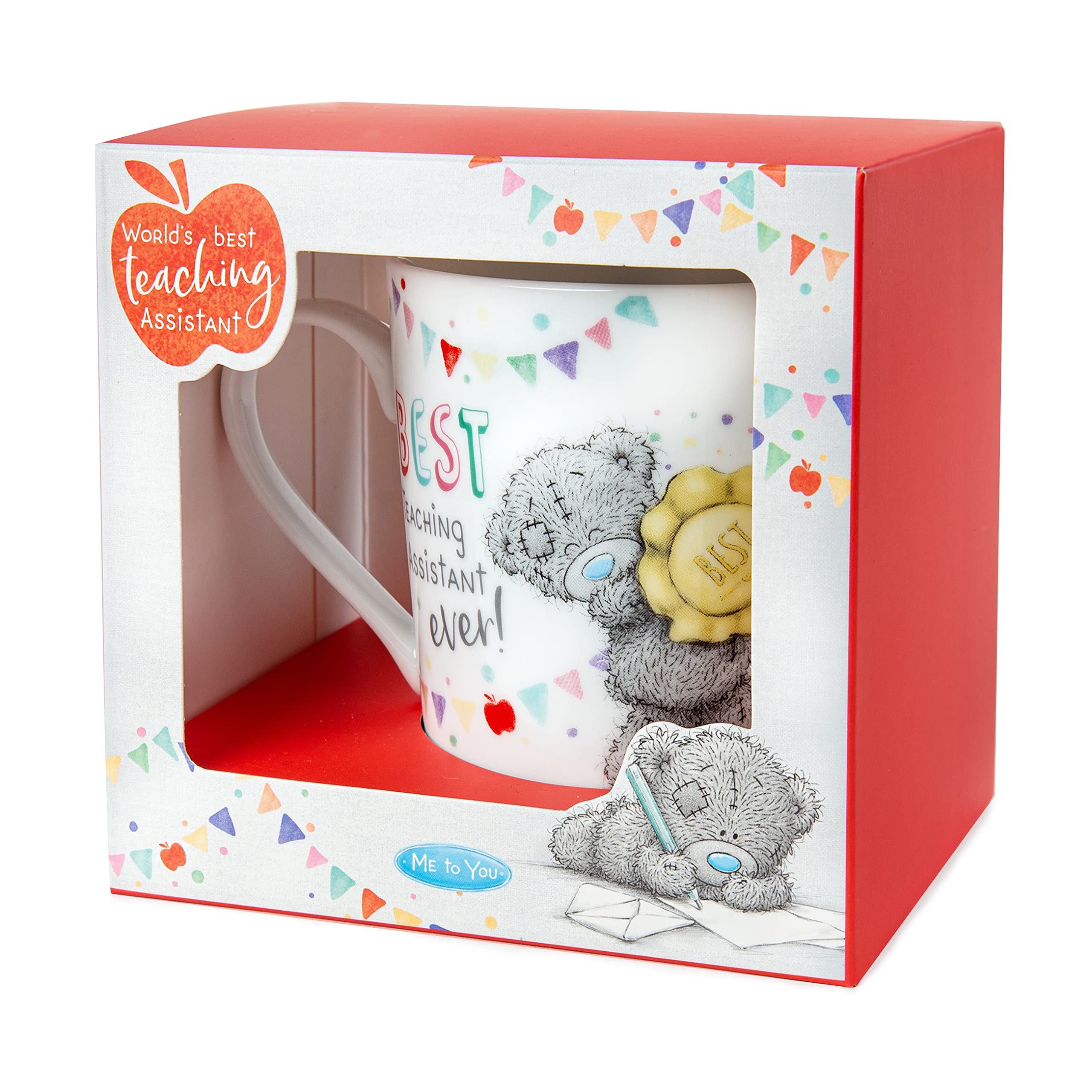 ME TO YOU Tatty Teddy Thank You Teaching Assistant Boxed Mug - Official Collection, Gold, White, 10 cm - Image 3