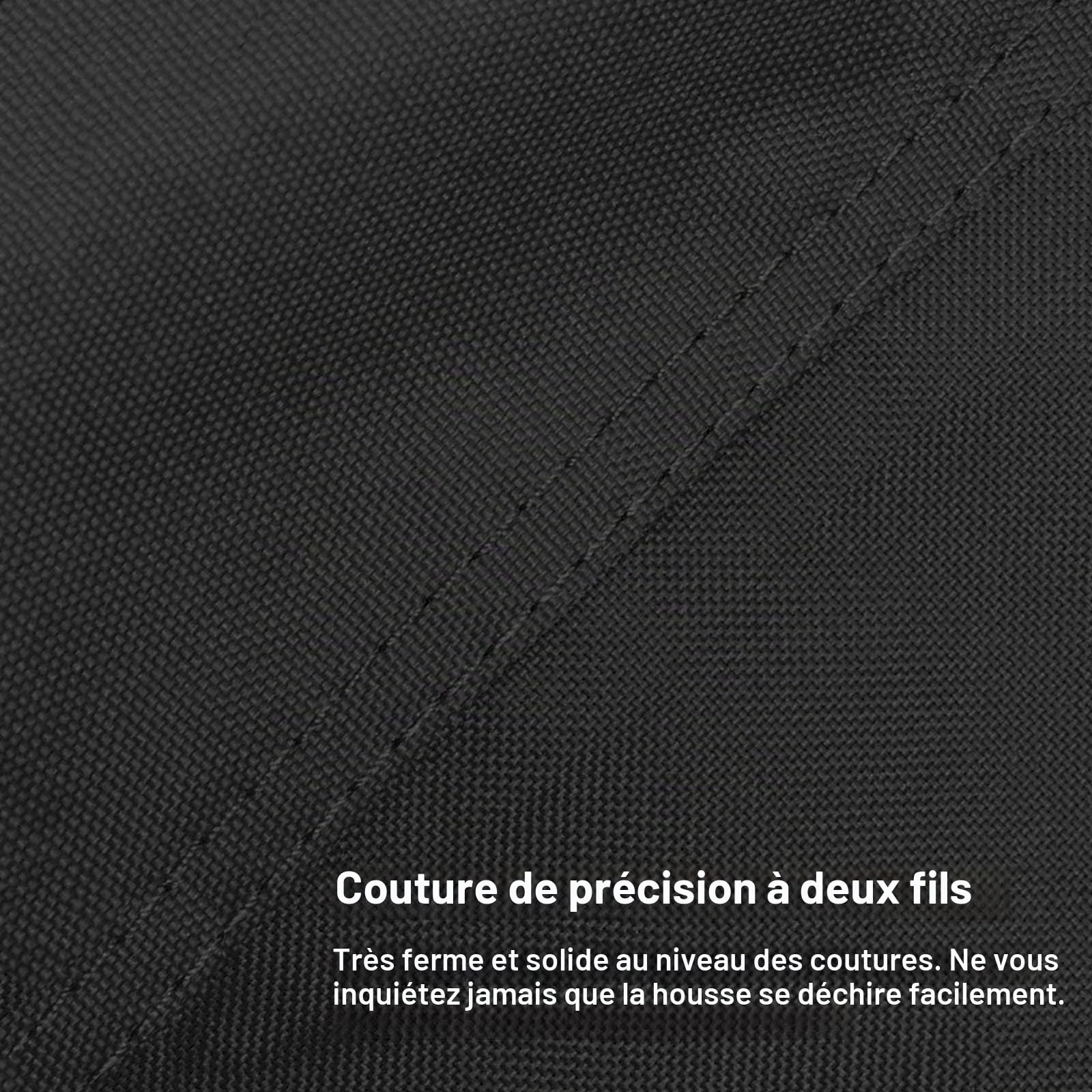Housse De Protection Spas,Bache Spa Tissu Oxford 600D Robuste avec Boucles Et Cordon De Serrage, Imperméable,Couverture De Spa Imperméable Protection-Black Noir||220x220x85cm