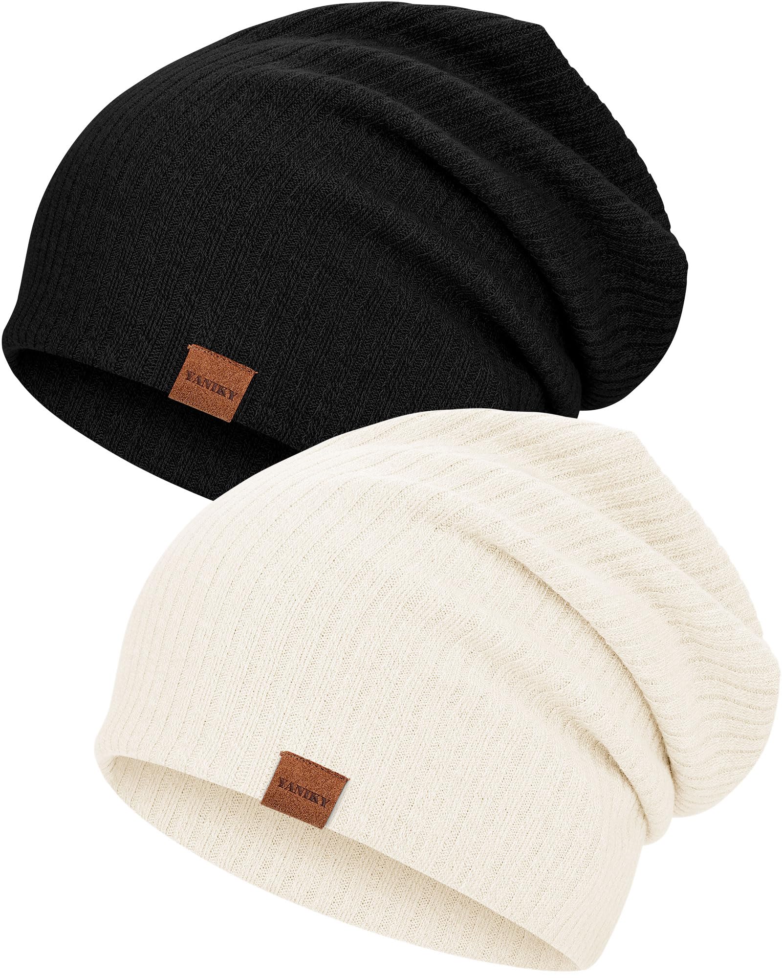 YANIKY Beanie Mütze Damen - Leichte Strickmütze für Frühling & Winter - Klassische Beanie Hat Unisex