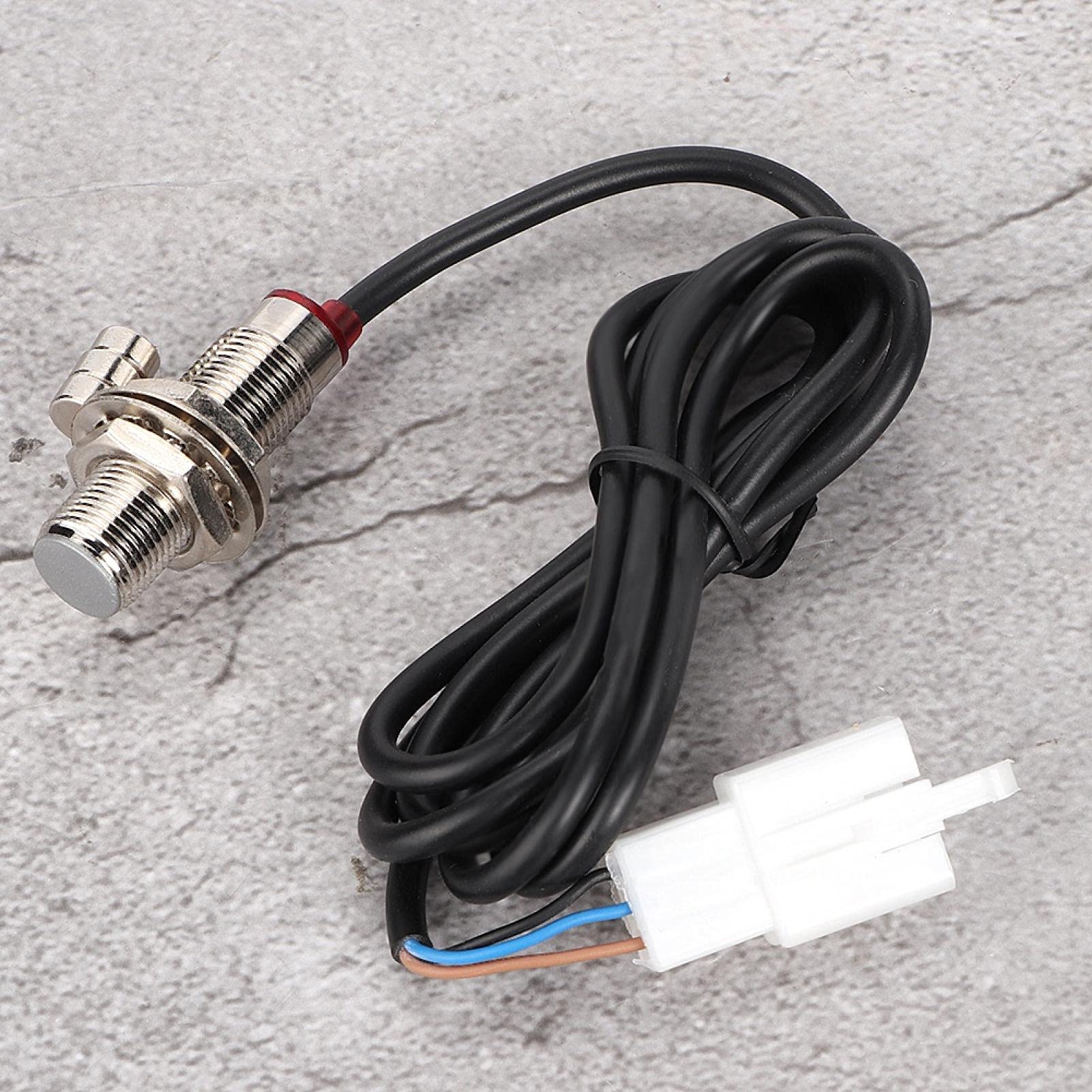 aqxreight - Adapter Czujnika Prędkości, Kabel Czujnika Prędkościomierza z 3 Magnesami do Cyfrowego Prędkościomierza Motocyklowego