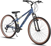 HILAND 26 Inch Mountain Bike Mens Womens Adults, 21 Speeds Hardtail MTB, High-Tensile Steel Frame, V-Brakes, 5'4"-5'9"