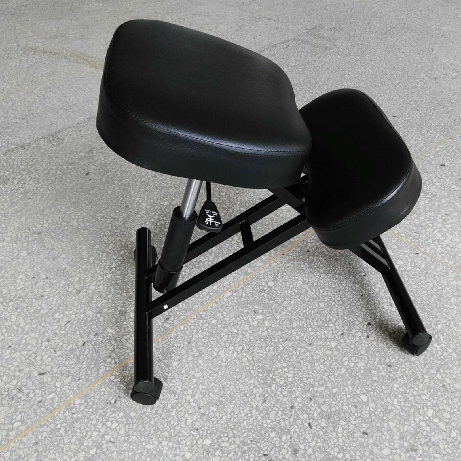 YWBL-WH Sgabello Pieghevole Portatile, Sedia da Campeggio in Acciaio con Altezza Regolabile, Design Ergonomico Leggero per la Pesca all'aperto e l'escursionismo