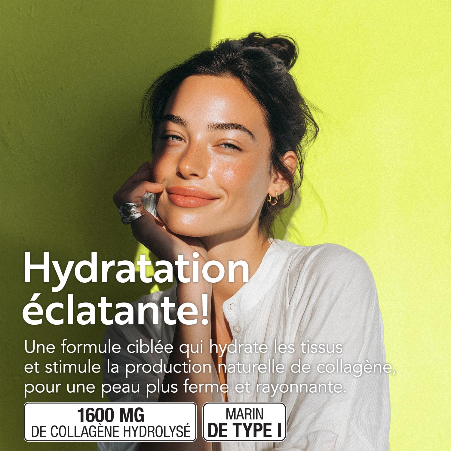 Collagène Marin Acide Hyaluronique PiùLife – 2000 mg Collagène Hydrolysé Type 1, Vitamine C, Biotine, Zinc, Q10 – 240 Comprimés – Peau, Cheveux, Articulations