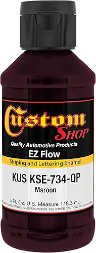 Vista 98 de Custom Shop KSE757-QP Triple Black - Pintura esmaltada EZ Flow a rayas y letras – 4 onzas