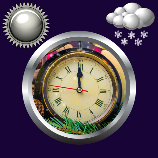 Nouvel An Horloge Météo Widget