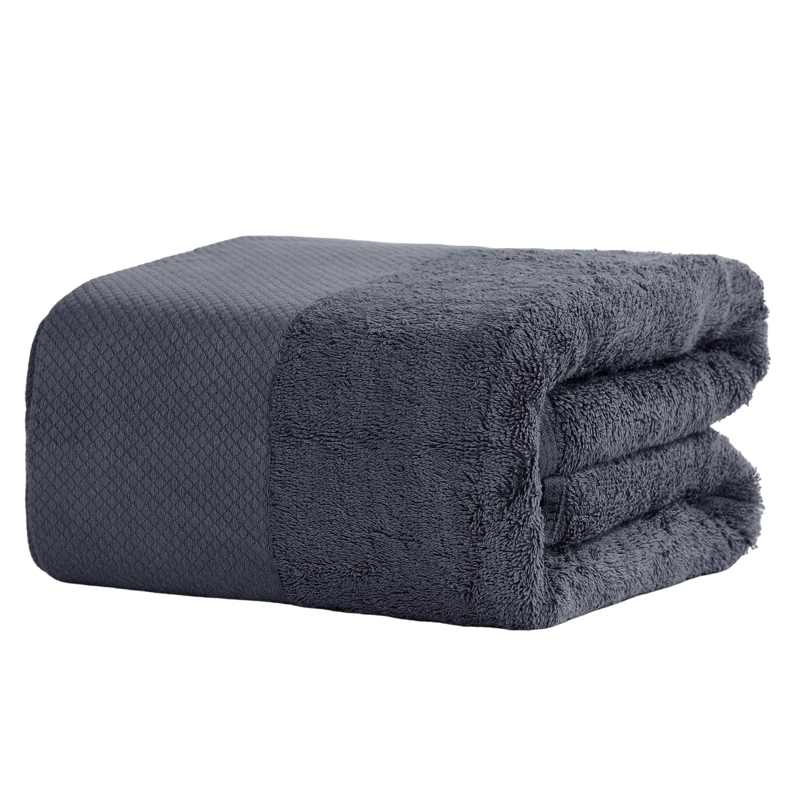 SEISSO Toalla de Baño(90x180 cm), Toallas Extra Grandes Altamente Absorbentes, 100% Algodón, Extra Suaves, Absorbentes y Resistentes Blanco