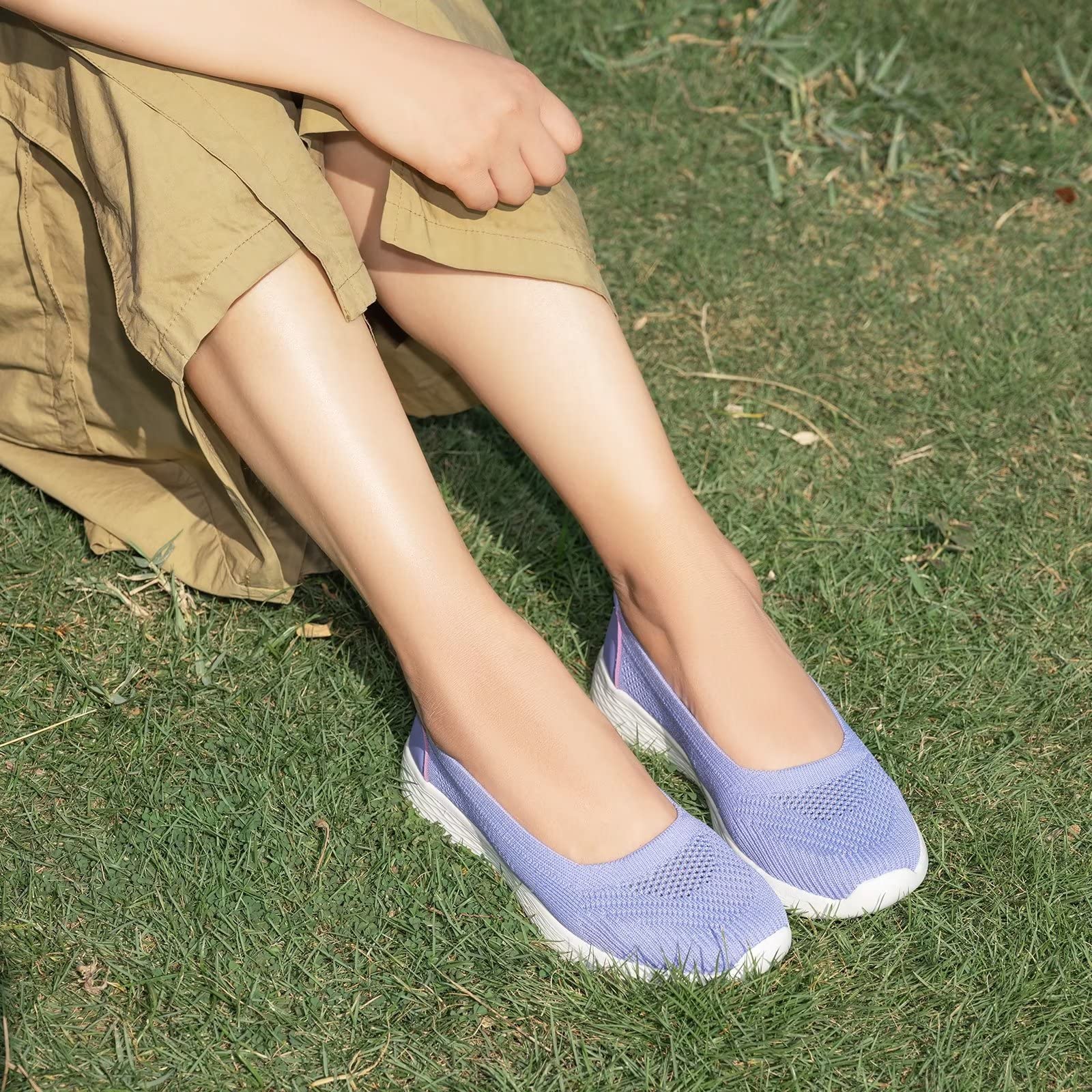 Puxowe Sneakers Slip On da Donna Eleganti Comode Leggere Camminata Scarpe Casual Tennis Outdoor Piatte Mocassini