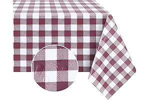 Waterproof & Heavy Duty Tablecloths Protect Your Tabletop: Romanstile PVC Tablecloth