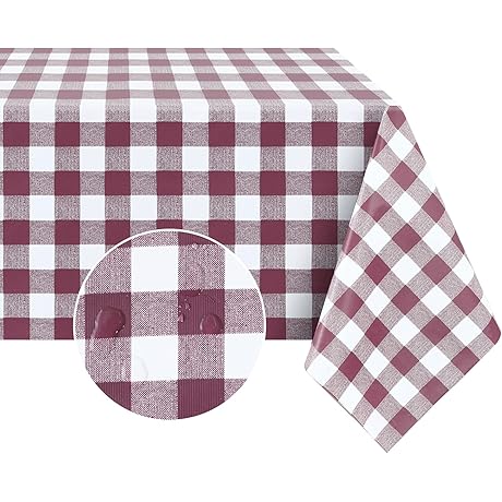 Waterproof & Heavy Duty Tablecloths Protect Your Tabletop: Romanstile PVC Tablecloth