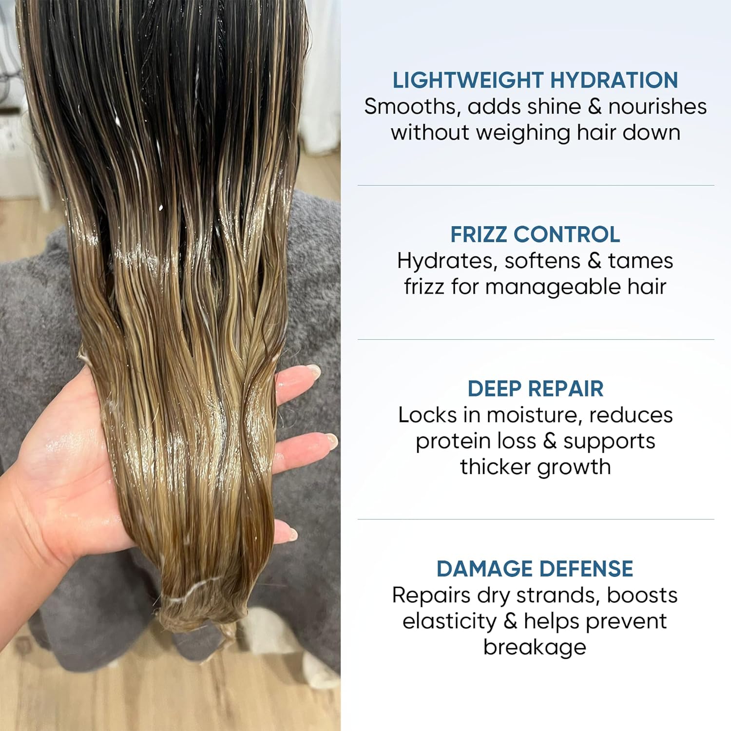 Agua de Cielo Hair Ampoules Set - Intensive Hair Treatment for Damaged Hair, Nourish, Hydrate, Repair & Growth - 4 Ampoules of 10ml