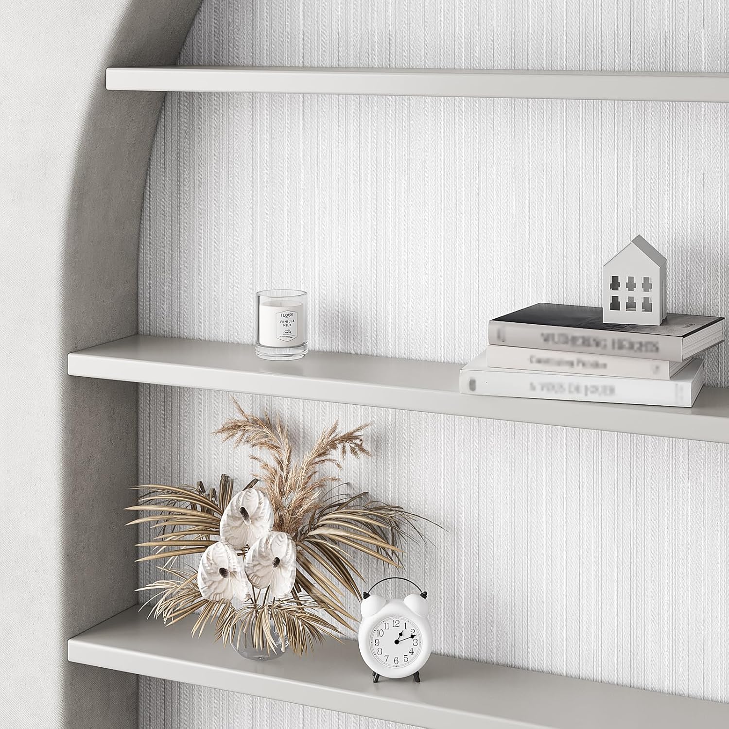 VEELIKE White Grasscloth Wallpaper Textured Peel and Stick Grass Cloth Wallpaper for Bedroom Bathroom 157''x118'' White Linen Wallpaper Peel and Stick Removable Contact Paper for Walls Cabinets Drawer