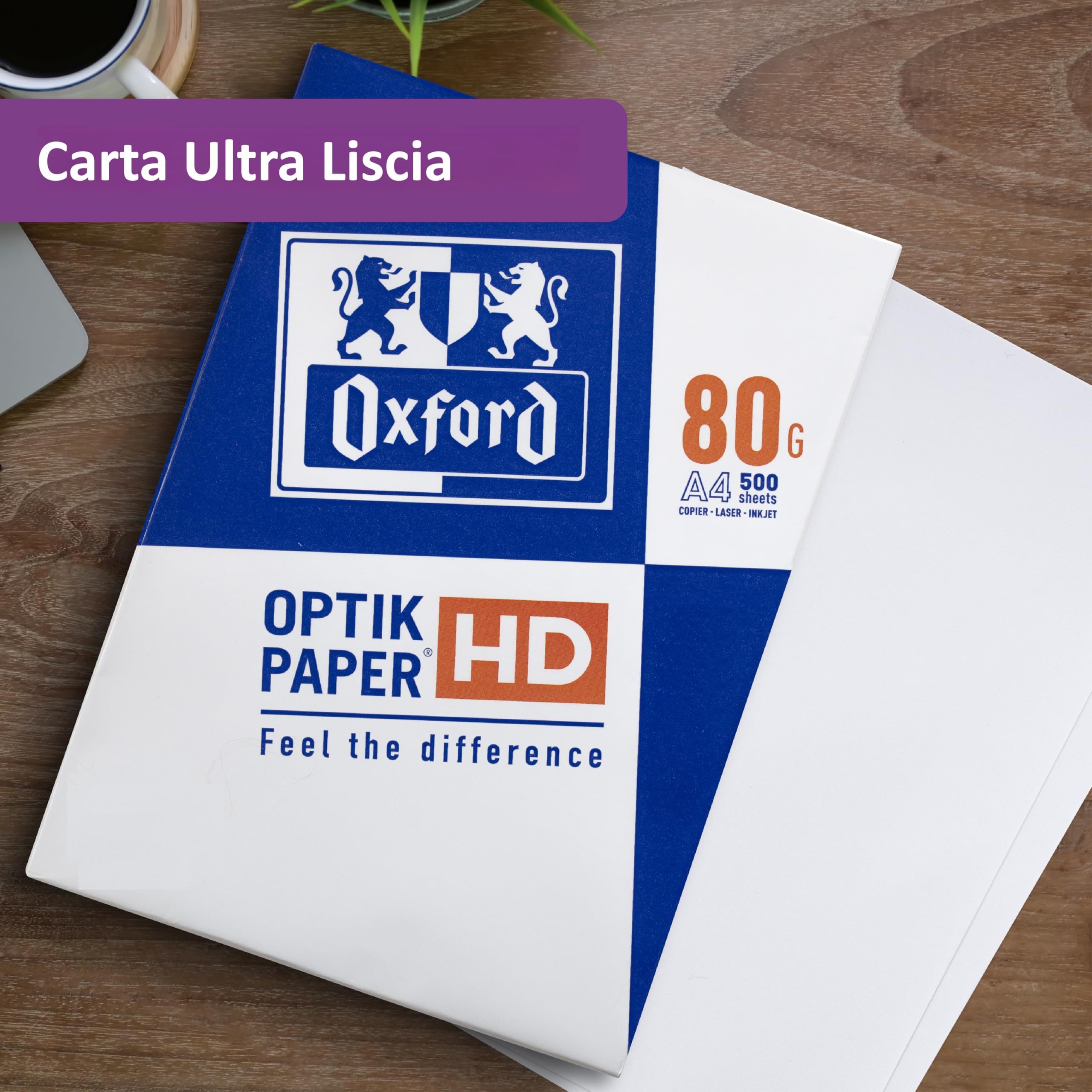 Oxford Carta A4 80gsm Multiuso 500 fogli Bianca