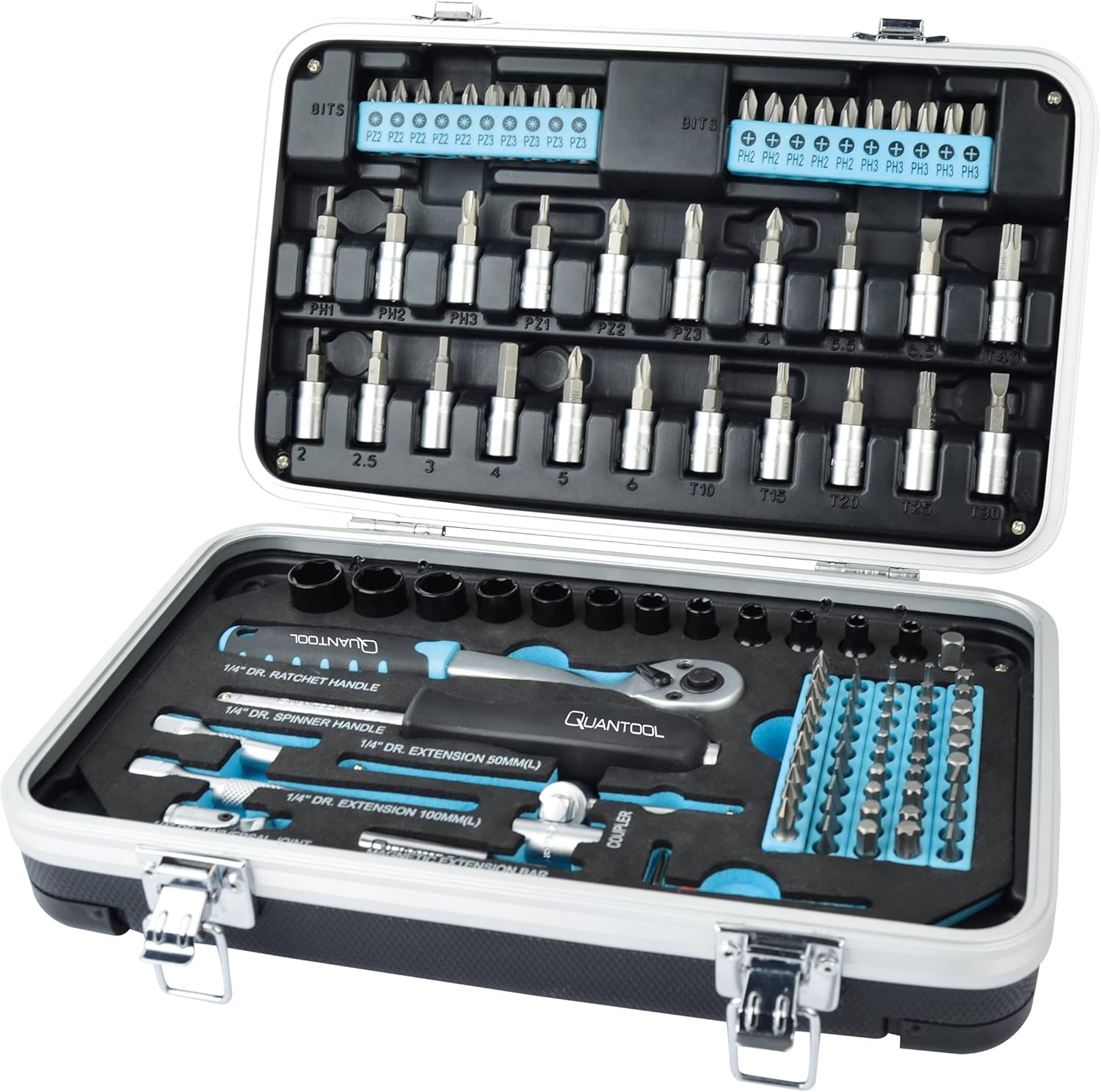 Quantool Q25003 Screw and Bit Set 116 Pieces