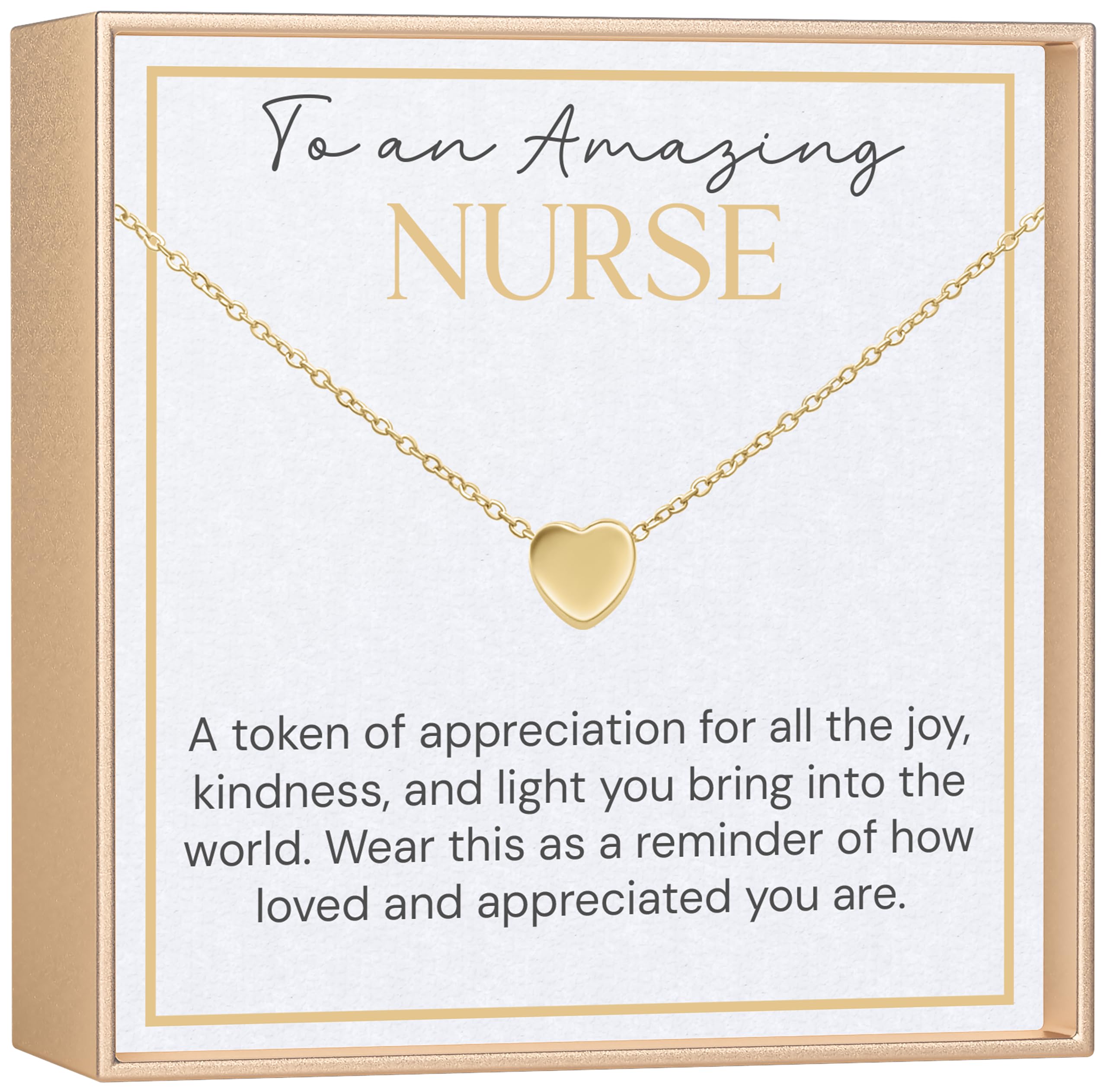 OLGAS GEMS Registered Nurse Necklace, RN Gifts for Women, Nurse Appreciation, Future Graduation Gift