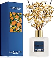 Vista 20 de Cocorina Juego de Difusor de Varillas, Difusor de Varillas de Flores Cachemira Vainilla, Difusor Aromático con Varillas Aceite Esencial de Fragancia