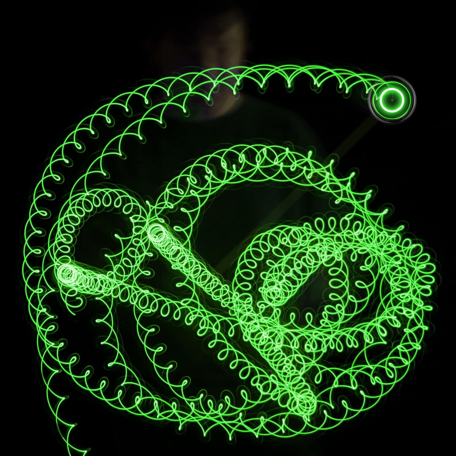 Pack of 2 Yoyos- MAGICYOYO N11 Black with Golden Dual Purpose Yoyo+ Y02 Black Yoyo Green LED Unresponsive Yoyo