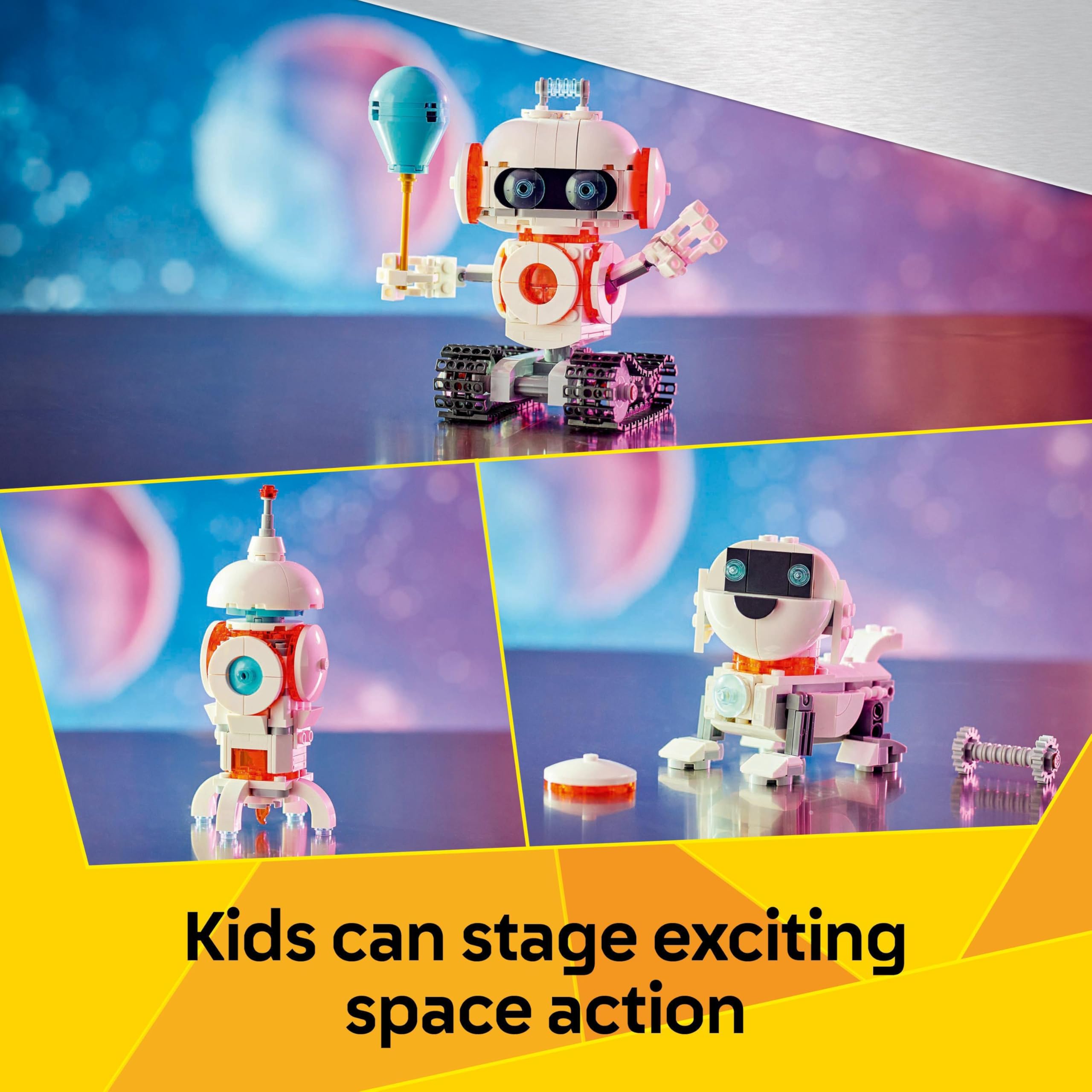 LEGO Creator 3in1 Space Robot Toy, Transforms into a Dog Figure or Rocket Model, Building Set for Kids - Image 4