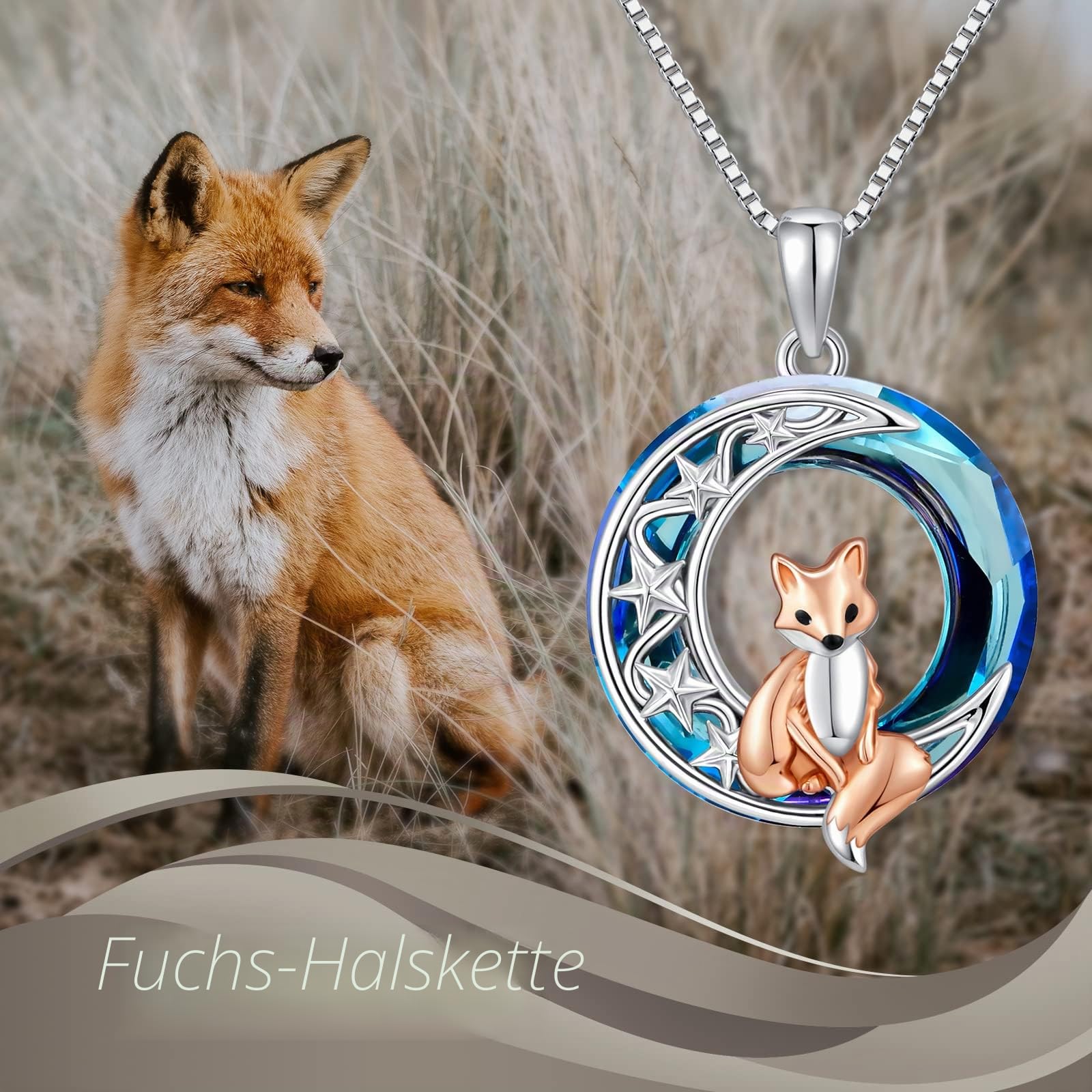ROMANTICWORK Tier Halskette Sterling Silber Tier Anhänger Halskette Katze Eule Pinguin Delfin Hase Meerjungfrau Taube Pfau Kette Schmuck Geburtstag Geschenke für Damen Mädchen